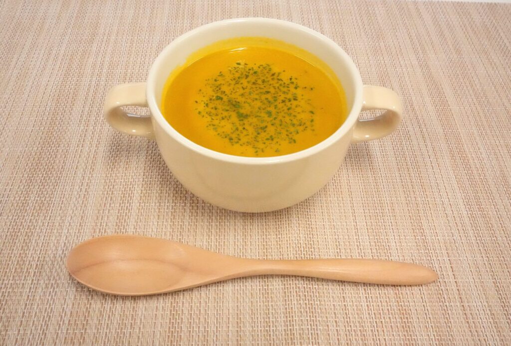 きな粉かぼちゃスープ